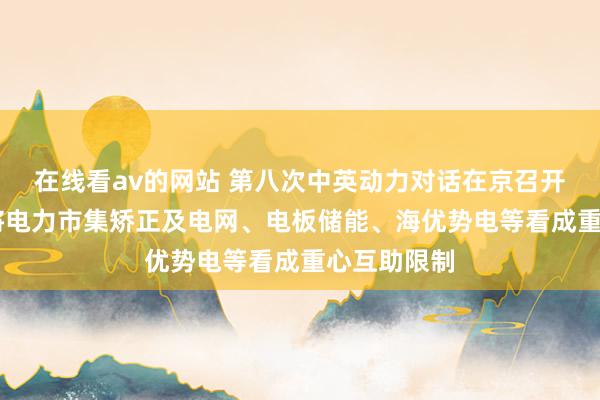 在线看av的网站 第八次中英动力对话在京召开 两边明确将电力市集矫正及电网、电板储能、海优势电等看成重心互助限制