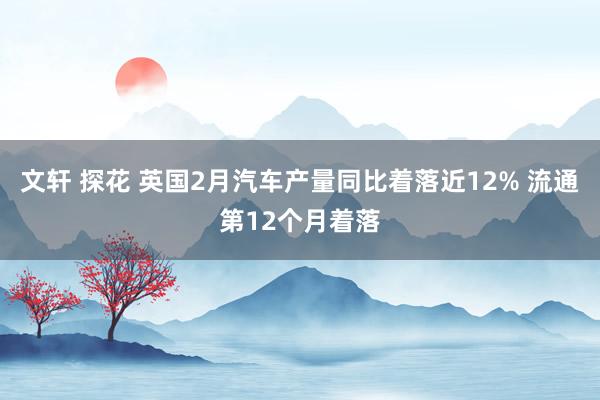 文轩 探花 英国2月汽车产量同比着落近12% 流通第12个月着落