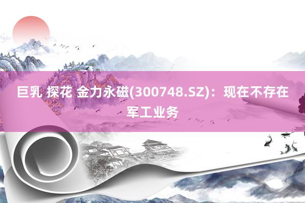 巨乳 探花 金力永磁(300748.SZ)：现在不存在军工业务