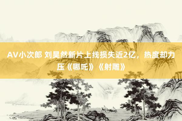 AV小次郎 刘昊然新片上线损失近2亿，热度却力压《哪吒》《射雕》